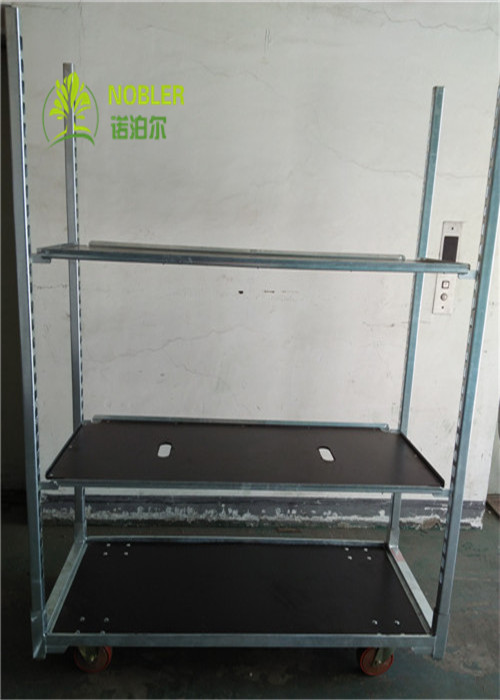 Move Pot Danish Trolley Shelves Plants Full Galvanised 1350*565*1900 mm