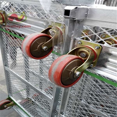 Metal Dutch Flower Cart For Flower Base Supermarket Logistics Turnover Trolley