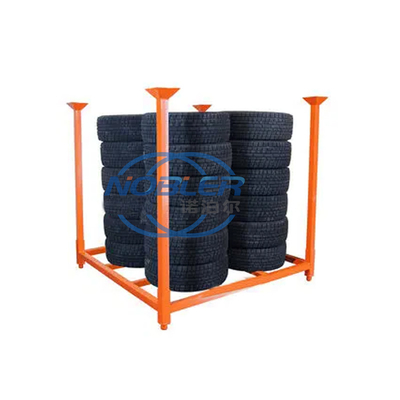 Oem Commercial Foldable Heavy Duty Truck Tire Rack For Tyre Storage