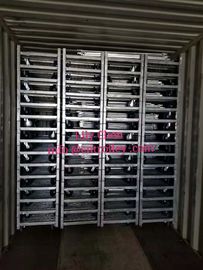 PP Wheel Q235 Display Storage Rack Danish Trolley Shelves