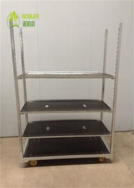 Plastic Shelves 135*56.5*190cm Plywood Galvanized Cc Cart