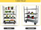 ISO9001 Danish Container Dutch Plant And Flower Display Cart Trolleys