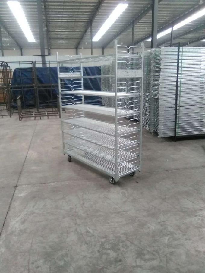 Nursery CC Racks Mesh Flower Cart Greenhouse Trolley Plant Cart Plywood