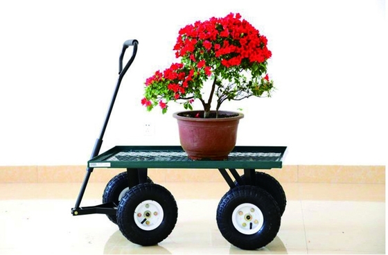 PP Wheel Danish Flower Trolley Seedling Cart Hot Galvanizing