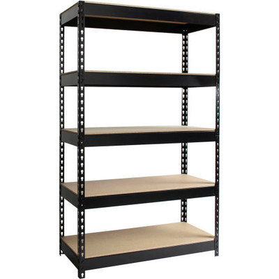 Modern Multilayer Industrial Metal Shelving Adjustable Rectangular Shaped