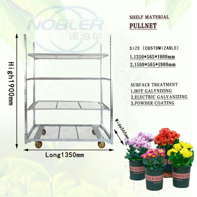 Metal Mesh Hot Dip Galvanized Danish Trolley Easy To Install