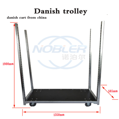 1350mm Standard Danish Flower Trolley Folded Installed For Quick Turnover