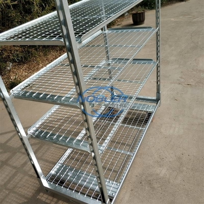 Indoor Metal Mesh Danish Trolley For Dutch Flower Planting