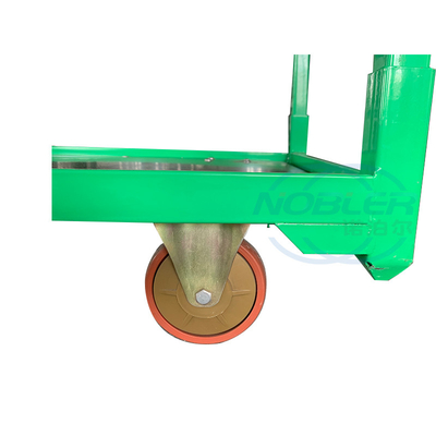 Plywood Material Dutch Flower Trolley Rubber Wheel Push And Pull Type Folding