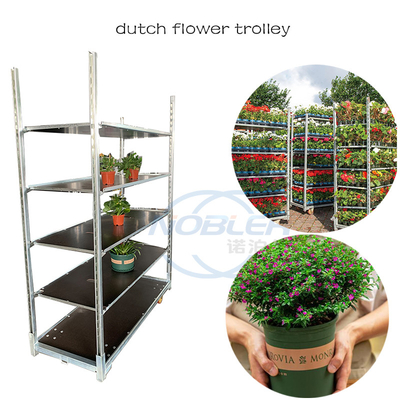 1350*565mm Scientific Desifn Rust Resistant And Durable Plywood Flower Trolley