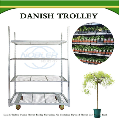 Dutch Plant Trolley Danish Trolley Cc Roll Container Danish Cart Flower Shipping Rack