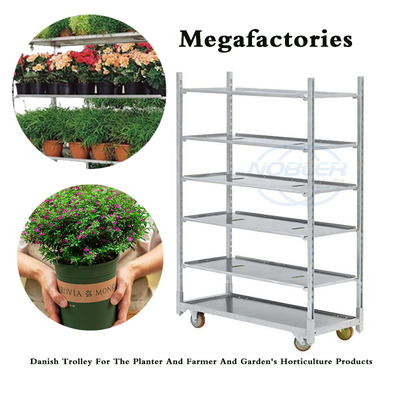 Convenient Indoor Danish Cart With 10cm Wheel Diameter L*W*H 135*56.5*190cm Assembly Required