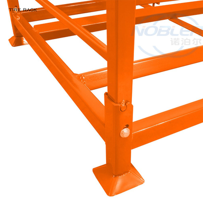 Heavy Duty Stacking Detachable Durable Metal Tire Rack Storage System For Forklift