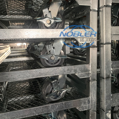 Convenient Material Transport Indoor Danish Trolley With 10cm Wheel Diameter