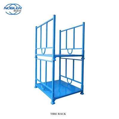 Heavy Duty Stacking Detachable Metal Tirerack For Warehouse Solid Rack Tire