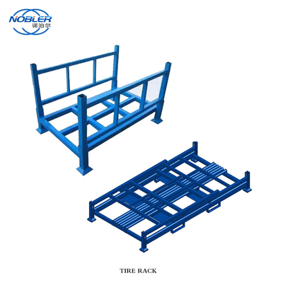 Heavy Duty Stacking Detachable Metal Tirerack For Warehouse Solid Rack Tire