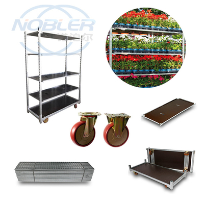 Metal Sheet Danish Trolley Cart To Seedling Sprout Special Flower Trolley
