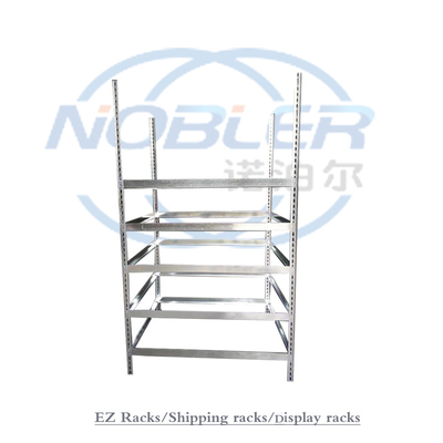 Metal Boltless Rivet Storage Rack Shelves Flower Display EZ Racks Folding