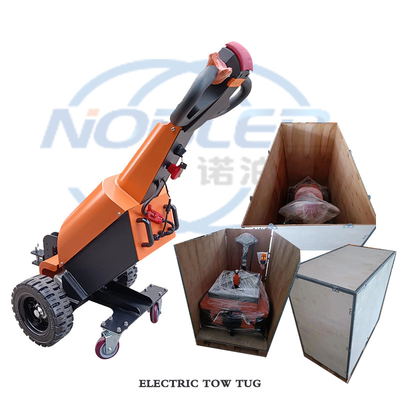 Handheld Electric Tractor Flower Trolley Customized 300Ah High Elast Electric Tow Tug