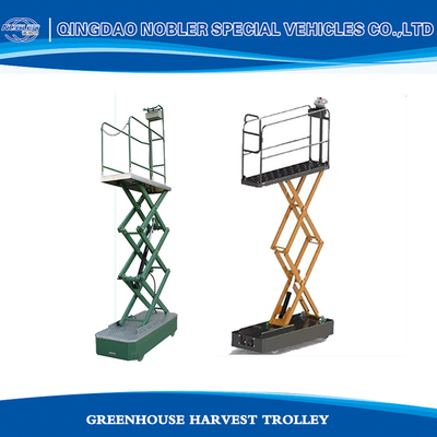 Electric Greenhouse Harvest Trolley Vegetable Automatic Lifting System Metal Material