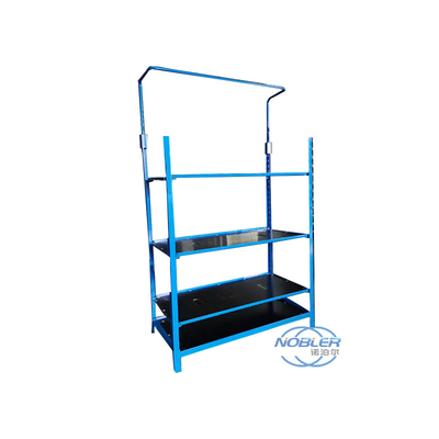 Foldable spray plastic plywood flower display rack can be posted billboard height can be adjusted