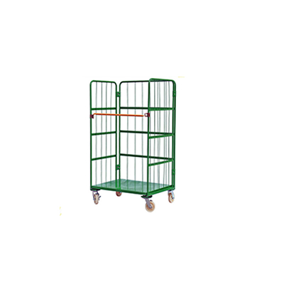 Warehouse Storage Cage, Butterfly Cage Tire Frame Free Folding With Casters