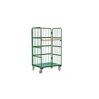 Warehouse Storage Cage, Butterfly Cage Tire Frame Free Folding With Casters
