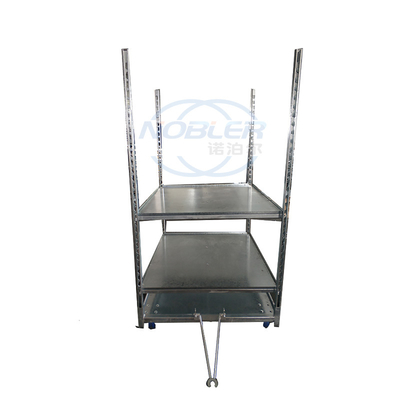 3 Shelves Danish Trolley Wire Mesh Greenhouse Transport Cart Flower Trolley