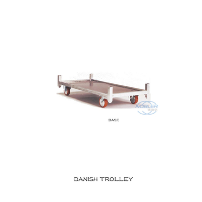 Standard Container Flower Trolley Logistics Turnover Truck Nylon Wheel Bearing Strong Cold Galvanized Instal