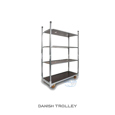 Standard Container Flower Logistics Turnover Truck Nylon Wheel Bearing Strong Cold Galvanized