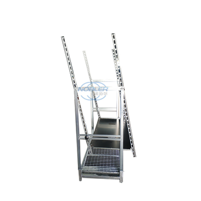 Danish Container 1350mm Standard Flower Trolley Folded And Installed For Quick Turnover