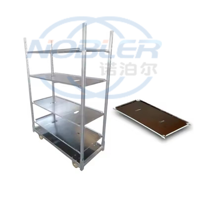 Multifunctional Powder Coated Danish Flower Trolley For Shopping