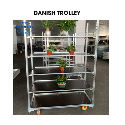 Waterproof Durable Danish Flower Trolley Efficient Plant Transport