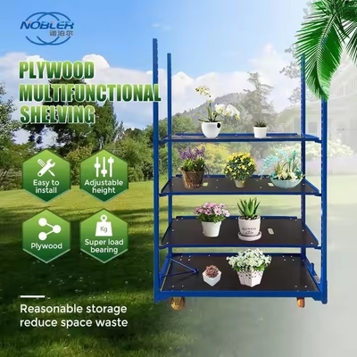 Practical Dutch Flower Trolley With 4 Wheels Easy To Clean 50kg Weight Capacity