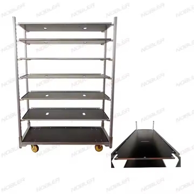 Smooth Flower Transport with Metal Dutch Flower Trolley and Pp Wheels 1350*565*1900cm