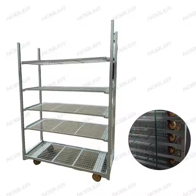 Strong Load Capacity Metal Mesh danish trolley Easy Assemble Waterproof