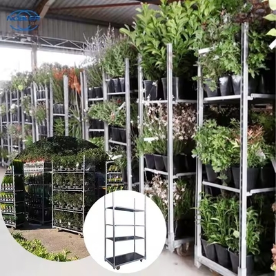 Pp Caster Easy Assemble Durable Burly Waterproof Bud Room Danish Trolley Shelves