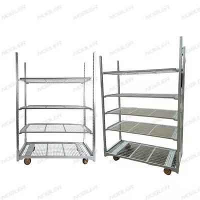 Hot Dip Galvanized Nursery Greenhouse Transport Garden Cc Danish Flower Trolleys
