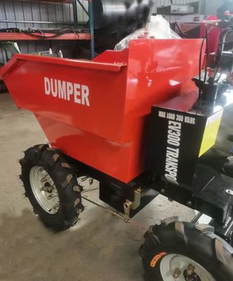 4 Speed 48V 20ah electric mini dump truck Load Capacity Of 300 Kg