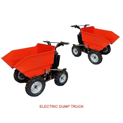 4 Speed 48V 20ah electric mini dump truck Load Capacity Of 300 Kg