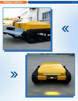 Remote-controlled intelligent crawler lawn mower, with lithium iron phosphate (LiFePO₄) battery, four-wheel drive, energy-saving and environmentally friendly, and 3 hours of continuous operation.