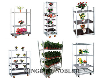 Garden Flower Cart CC Racks / Danish Flower Trolley Galvanized Plywood