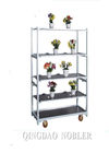 Hot Galvanized CC Container Flower Trolley , Pot Plant Container