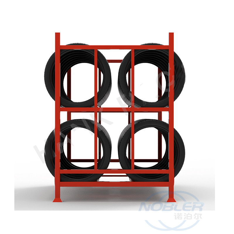 Oem China Commercial Heavy Duty Truck Tire Storage Rack Tyre Racking Foldable