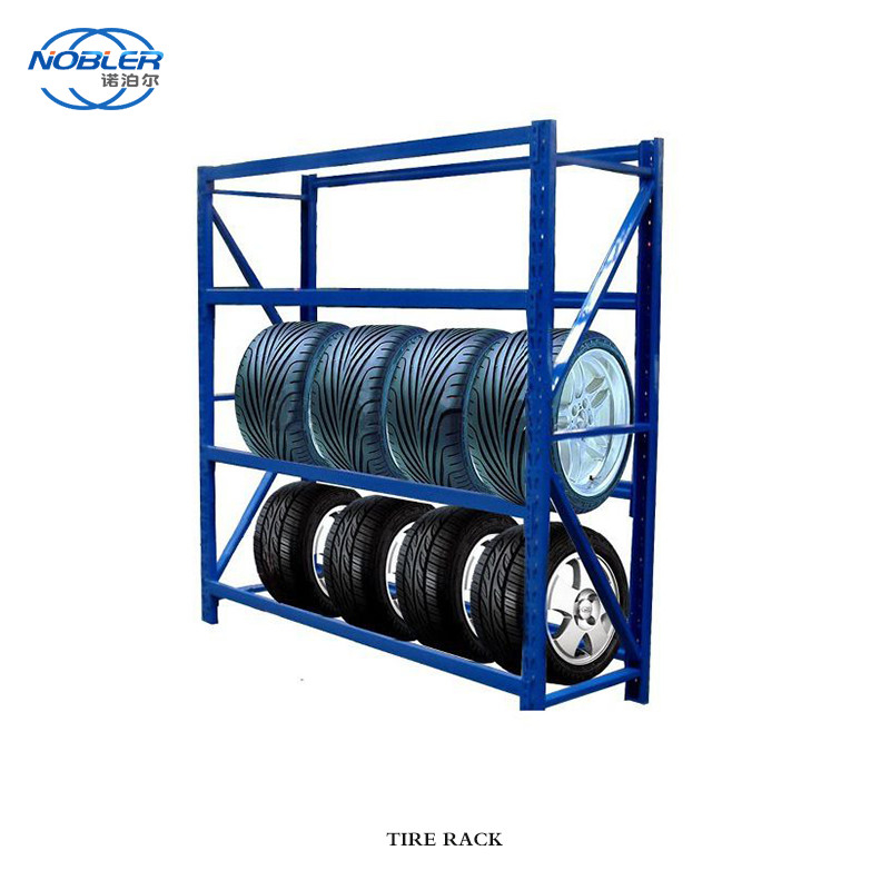 Stacking Detachable Metal Tire Display Rack For Retail Store Car Shop