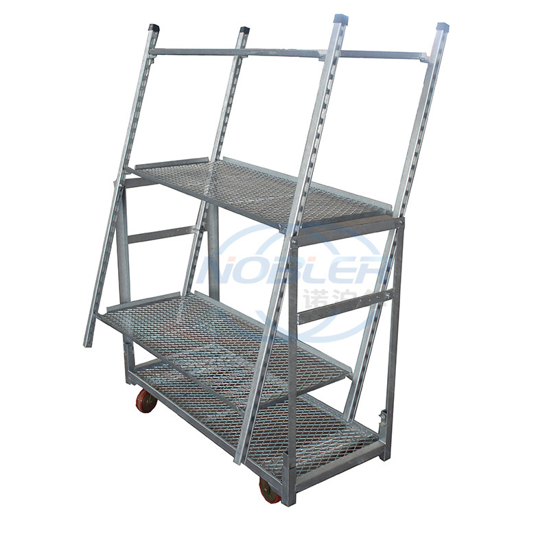 1350*565*1900mm Metal Mesh Type Dutch Flower Trolley Rust Proof