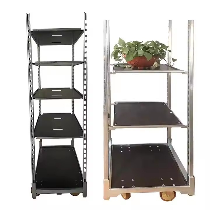 Four Wheel Rolling Danish Flower Trolley Transport Plant Products