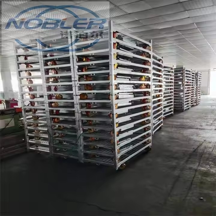 Standard Container Logistics Truck Dutch Plant Trolley Corrosion Resistance Four Wheel Rolling