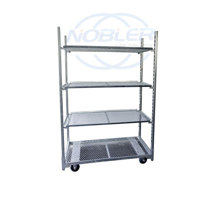 Nursery Greenhouse Transport Garden CC Danish Flower Trolleys with Powder Coated Surface Treatment